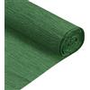 QUARKZMAN Rotolo di Carta Crespa 210cm Lunghezza 50cm Larghezza per Cerimonia Nozze Varie Grandi Feste Decorazione, Verde Scuro