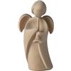 4betterdays.com NATURlich leben! Classico angelo custode in legno di pino cembro - con tromba - altezza 9 cm - regalo per battesimo - angelo custode - Artigianato dall'Alto Adige - Prodotti in legno