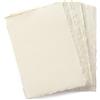 Wanderings Carta A4 Crema Fatta a Mano per Media Misti con Bordo Sfrangiato 8,25x11,7 / 21x30 cm, 150 GSM, 50 Fogli, Pressata a Freddo, Cotone Riciclato, Per Inviti, Artigianato, Acquerello