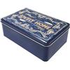 CUCUBA Scatola Contenitore in Latta per Cucina Casa Dispensa Colore Blu Lovely Home 2l 20x13x7cm