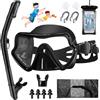KIMIGO Maschera Snorkeling,Maschera Subacquea Adulti con Maschera Antiappannamento e Snorkel,Maschera da Snorkeling,Maschera e Boccaglio Snorkeling per Snorkeling Nuoto e Immersioni