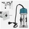 Topolenashop Rifilatore Fresatrice Verticale Elettrica 950 W 11.000 RPM con Regolazione Velocità Fresatrice Palmare Rifilatore per Legno 6mm Fresa a una Mano per Bordi Lavorazione del Legno VP10801
