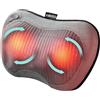 Homedics Cuscino Shiatsu ricaricabile - Cuscino da massaggio profondo e controlli integrati, controllo del comfort per collo, spalle, muscoli lombari e gambe - grigio