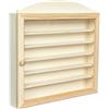 Greca - Vetrina per collezione, in legno, con 6 ripiani per diversi articoli, porta in vetro, in legno naturale, uso decorativo