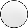 WOLTU Specchio da Parete, Specchio Trucco,Cornice in Metallo Antiruggine, Decorativo per Bagno con Immagine Nitida, Ideale per Trucco e Arredamento Moderno, Specchio Bagno, Rotondo Nero 70cm