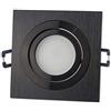 Trano Faretto da incasso a LED Nero quadrato 5 watt bianco caldo 230V GU10 - luce da incasso orientabile in alluminio - foro da trapano 75-85mm 92x92mm da incasso - soffitto spot - faretti