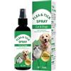 Generico Spray per la cura della pelle degli animali domestici, Spray per la pelle dei cani - Soluzione antizecche per cani da 100 ml - Liquido vermifugo portatile per cani, prevenzione e protezione dalle zecc