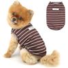 PAIDEFUL Maglietta classica a righe per cani di piccola taglia, morbida, leggera e traspirante, canottiera estiva per animali domestici, felpa senza maniche per chihuahua, abbigliamento per gatti