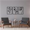 Wallity Hanah Home Elegante accessorio decorativo da parete in metallo (3 pezzi), 49 x 70 cm, 100% metallo, spessore 1,5 mm, perfetto per arredamento moderno e arte