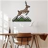 Wallity Hanah Home Elegante accessorio decorativo da parete in metallo, 60 x 65 cm, durevole, 1,20 mm, in metallo e legno da 3 mm, perfetto per la decorazione moderna della casa e per la parete unica