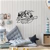 Wallity Hanah Home Elegante accessorio decorativo da parete in metallo, 45 x 70 cm, 100% metallo, spessore 1,5 mm, perfetto per decorazioni moderne per la casa e arte da parete unica