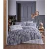 Nuit Des Rêves Set di copertine doppie trapunte (200 x 200 cm), grigio e bianco, 50% cotone, 50% poliestere, include 2 custodie per cuscini (80 x 80 cm), lavabile in lavatrice a 40 °C, morbido ed