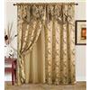 GLORY RUGS Golden Rugs - Tenda a pannello con mantovana e supporto per camera da letto, soggiorno, sala da pranzo, 30 x 200 cm, collezione Jana (Taupe)