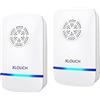 XLOUCH Repellente Ultrasuoni, Ultrasuoni per Zanzare,Topi, formiche, Insetti, Ratti, Scarafaggi, Mosche, Pulci- Repeller ultrasonico Controllo dei parassiti di Human & Pet Friendly (2 Pack) (2 pack)