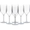 BREVETTI WAF CALICI CROISIERE Bicchieri Infrangibili, Lavabili, Riutilizzabili, Trasparente, 6 pezzi per confezione, Capacità 25 Cl in Plastica per Prosecco, Spumante e Champagne