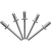 Marcopol Confezione da 100 rivetti per ciechi in acciaio inox, 4,8 x 10 mm, testa a cupola, ribattini DIN 7337, A2, mandrino scanalato (100, 4,8 x 10 mm)