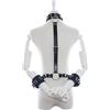 BONDAGERIE® Costrittìvo Collo Collare e Manette per Polsi con cinghie, per coppia Abbigliamento