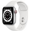 Apple Watch Series 6 (2020) GPS + Cellular 44 mm - Alluminio Argento - Cinturino Sport Bianco, excellent