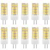 HUAMu Lampadina LED G4 5W/400LM,Equivalente a 40W Lampada Alogena, Bianco Caldo 3000K DC/AC 12V Trasparenti Confezione da 10