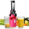 Ventray Ginnie Estrattore Frutta e Verdura - Slow Juicer 60 Giri/Min- Estrattore di Succo con Funzione di Masticazione Inversa, Facile da Pulire, Senza BPA, Cold Press, Spremiagrumi Elettrico, Rosa