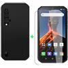KJYF Custodia Cover + Pellicola Protettiva Vetro Temperato per Blackview BV9900 PRO (5.84), Protezione in Silicone Morbido Nero TPU Case Ultra Sottile - Nero
