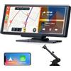 Volam 9.26 pollici Schermo Carplay Auto, Autoradio Portatile con Carplay Android Auto Wireless, Schermo tattile, IOS Mirror Link, Navigazione, Assistente Vocale Siri, G00gle, FM, AUX, Bluetooth 5.0