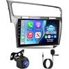 ETLFUCyber 4G+64G Android Autoradio per Volkswagen VW Golf 7 2012-2020 con Wireless Carplay & Android Auto, Schermo Touch IPS 10 pollici con GPS, WiFi, 32EQ, Bluetooth 5.0, Radio FM/RDS