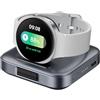 SwanScout Caricatore Portatile per Samsung Galaxy Watch 8/8 Classic/7/Ultra/FE/6/6 Classic/5/5 Pro/4/4 Classic/3/Active 2/Active, 1800mAh Caricabatterie da Viaggio, SwanScout 303S (Grigio Tech)