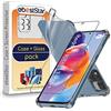 ebestStar - Cover per Xiaomi Redmi Note 11 Pro+ 5G, Custodia Silicone Trasparente, Protezione TPU Antiurto, Bordi Rinforzati, Trasparente + Vetro Temperato