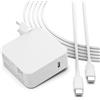 BIUBOTY 96W Alimentatore USB C Caricatore Compatible con Macbook Pro Air 13 15 16 Pollici 2020 2019 2018 2017 2016 Charger iPad Pro 11 12.9 pollici Caricabatterie 87W AC Adapter Cavo USB C a C 2M