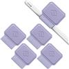 FINTIE 4 Pezzi Portapenne Autoadesivo Compatibile con Apple Pencil Pro, Apple Pencil (USB-C) & 2a/1a Gen e Penna Stilo - Elastico Pen Holder per Tablet, Notebooks, Calendario, Lilla Viola