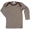 Cosilana - Maglietta intima a maniche lunghe da bambini, 70% lana e 30% seta, Marrone , 86/92 cm