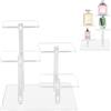 Espositore A 4 Ripiani In Acrilico Trasparente – Supporto Per Profumi, Cupcake, Dessert, Figure E Gioielli, Organizer Da Tavolo 29,5x26,2x14,7 Cm - 2