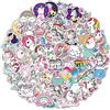 Kaderas Unicorno Adesivi Bambini 100pcs, Vsco Stickers Vinyl Kawaii Decals per Bambini Adolescenti Laptop, Auto, Moto, Biciclette, Skateboard, Valigia, Notebook, Chitarra