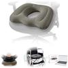 Hantaiwan Cuscino da seduta multifunzione, gonfiabile a ciambella, cuscino per emorroidi per coccige, dolore post-chirurgico, gravidanza postpartum, sciatica, piaghe da decubito, cuscino ortopedico per casa,