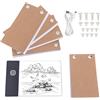 Hapivida Kit Flipbook con Light Box LED ultrasottile, Libri di animazione A6 con viti di rilegatura per disegnare, tracciare animazioni, abbozzare fumetti (USB)