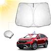 BIBIBO Honda CRV 5 Copertura parabrezza compatibile con Honda CRV 5 2018-2022 CRV 4 2014-2018, protezione solare per parabrezza auto pieghevole, protezione dal calore auto contro i raggi UV