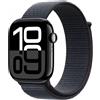 Apple Watch Serie 10 Gps + Cellular Smartwatch 46 mm colore Alluminio Jet Black Cinturino Sportloop Inchiostro - MWY53QL/A