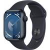 Apple Watch Series 9 GPS Cassa 41mm in Alluminio Mezzanotte con Cinturino Sport Mezzanotte - M/L - MR8X3QL/A