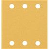 Bosch Accessories 2608901656 - Carta vetrata per levigatrice orbitale, grana 80 (lunghezza x larghezza), 107 mm x 115 mm, 50 pezzi
