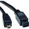 Tripp Lite FireWire 800 IEEE 1394b - Cavo ad alta velocità (9 pin/4 pin), 1,8 m, (F019-006), nero