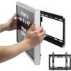 Avilia Supporto TV da Parete Fisso per Schermi 19-42 Pollici - Staffa TV Ultra Resistente 20Kg, Design Salvaspazio per Casa e Ufficio - 26x20x3cm, Facile da Installare e Compatibile VESA