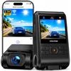 WOLFANG Dash Cam Auto 1440P, WiFi Dashcam per Auto, Telecamera Auto 170° Grandangolo, Visione Notturna,G-Sensor, WDR, Monitor di Parcheggio, Registrazione in Loop