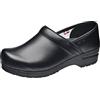Sanita Professional PU | Zoccoli Professionali Chiusi | Zoccoli Artigianali Originali in Pelle Flessibile | Donna | Plantare Anatomico in Schiuma Morbida | Nero | 41