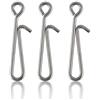 Alwonder Bait Rigs Clip di collegamento per pesca in mare Connettore per legatura Rapido Facile Cambio Lure Clip Forte Connettore Link Pesca in Mare Accessori per attrezzatura girevole Taglia 0