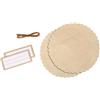 Rayher Set Deco P.Vasetto Marmellata Lino 15Cm, Bus.Blis. 1 Set, 68002000