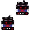 2 Pieces Mini Fisarmonica Giocattolo Dello Strumento Musicale Alunno