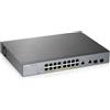 Zyxel GS1350-18HP-EU0101F switch di rete Gestito L2 Gigabit Ethernet (10/100/1000) Supporto Power over Ethernet (PoE) Grigio