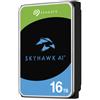 SEAGATE Disco duro interno hdd seagate skyhawk ai st16000ve004 16tb 3.5 pulgadas 256mb sata 6gb - s