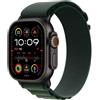 APPLE Smartwatch apple watch ultra 2 gps + cell 49mm black titanium case dark green alpine loop large